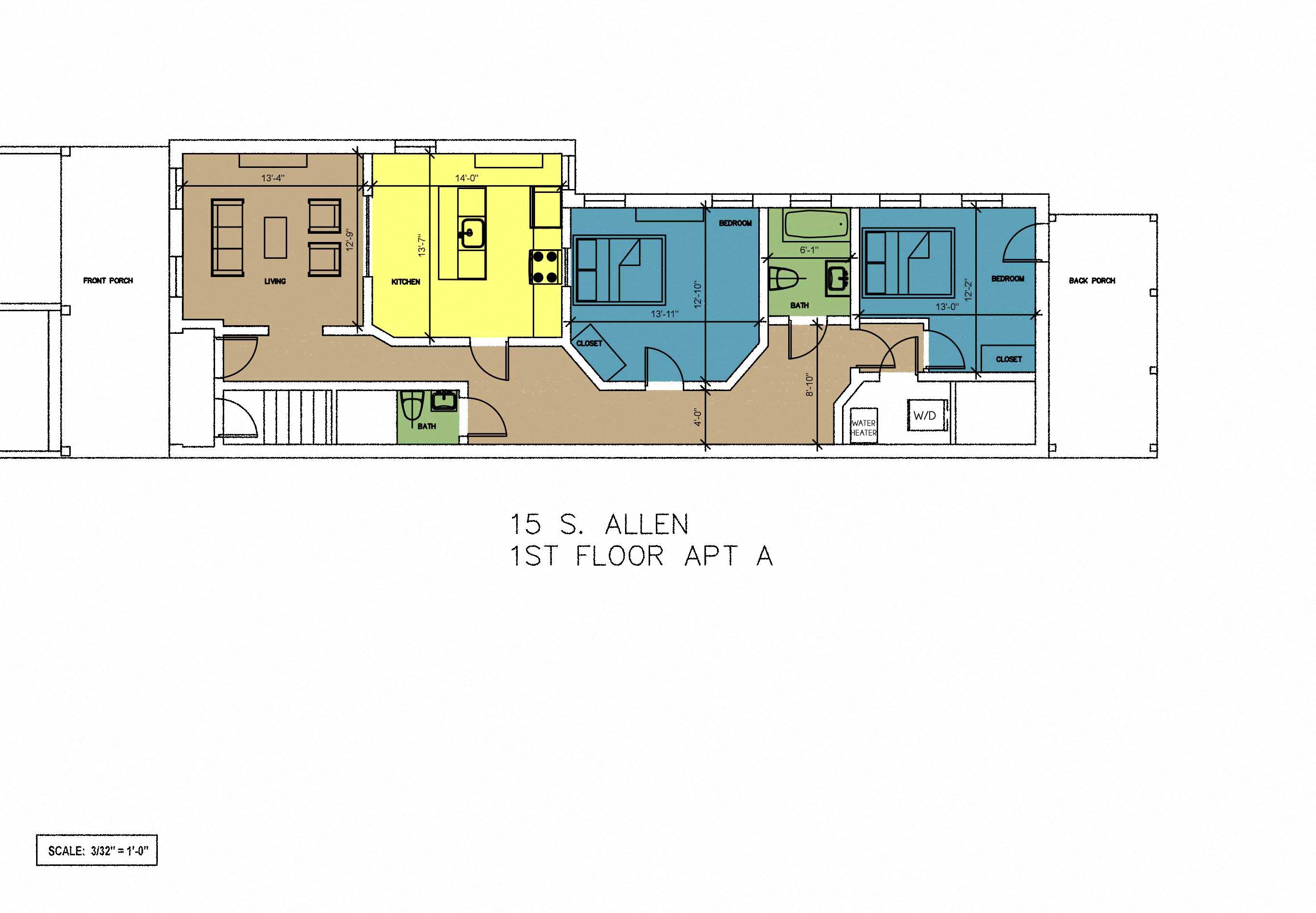 Floor Plans of The Row at Cary Place in Richmond VA